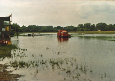 Hochwasser am Flugplatz Konstanz